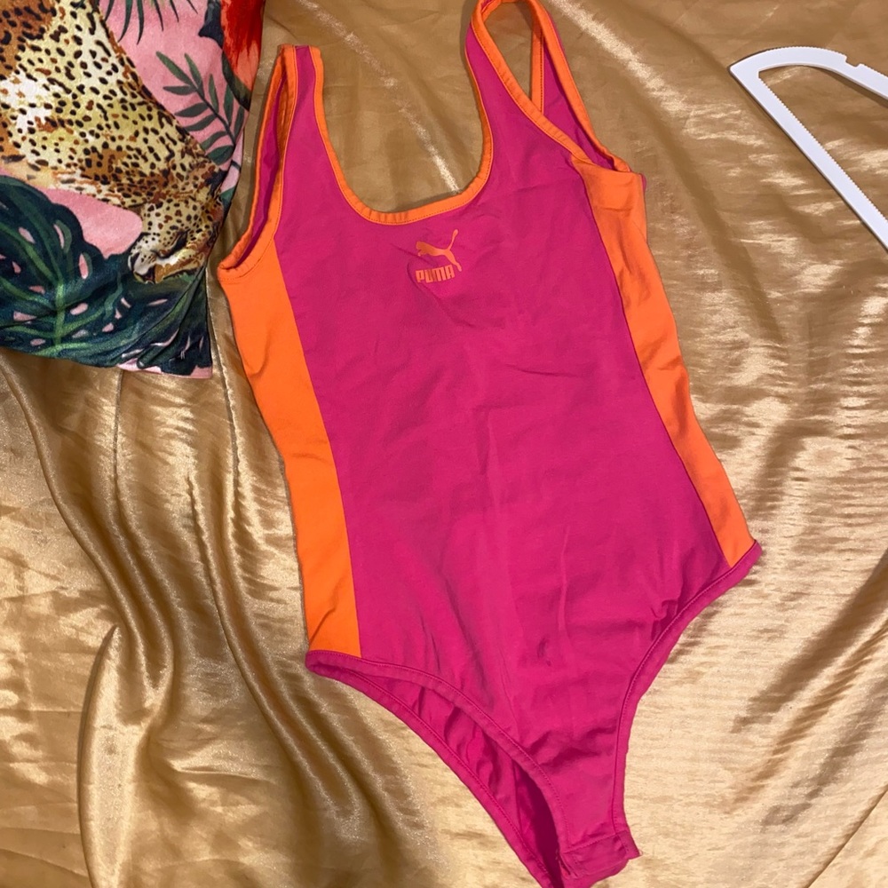 ❤️Puma Womens Classics T7 Bodysuit Tank Top